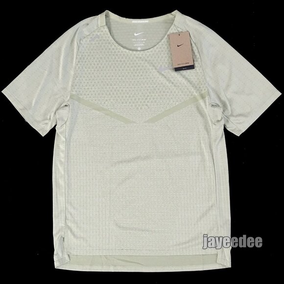 $80 NIKE ADV TECHKNIT ULTRA RUNNING SHIRT DM4753-371 OLIVE AURA/SEA GLASS S - Picture 7 of 8